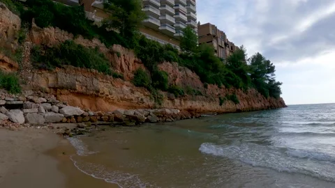 2022 Platja dels Capellans Vela de Salou Tarragona Spain Video stock 220161415