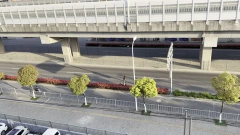 2022 shanghai lockdown empty street isolation 4K Stock Footage 202265847