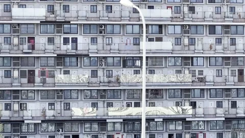 2022 shanghai lockdown empty street isolation 4K Stock Footage 202266157