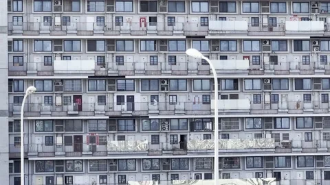 2022 shanghai lockdown empty street isolation 4K Stock Footage 202266193