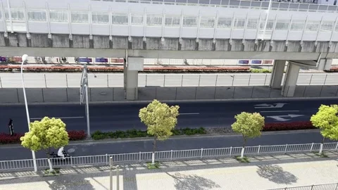 2022 shanghai lockdown empty street isolation 4K Stock Footage 202266243