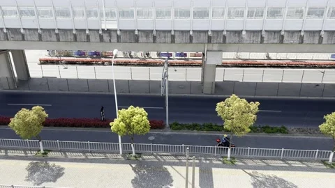 2022 shanghai lockdown empty street isolation 4K Stock Footage 202266248