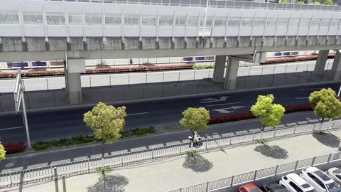 2022 shanghai lockdown empty street isolation 4K Stock Footage 202266262