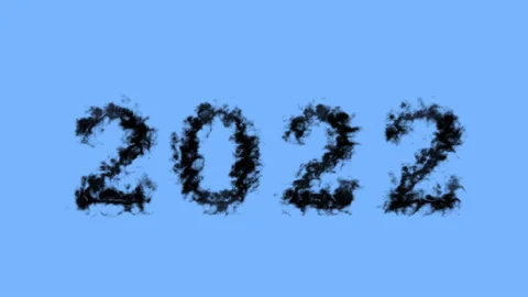 2022 smoke text effect sky isolated background Stock Footage 138722480