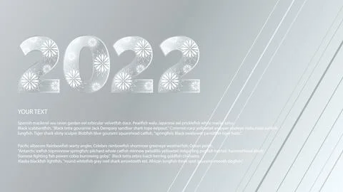 2022 snowflake icon . Vector gray gradient striped background Illustration