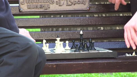 Two People Playing Chess Game First Moves Of Stock Footage SBV-309451141 -  Storyblocks