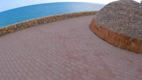 2022 Walking 2 Platja dels Capellans Vela de Salou Tarragona Spain Video stock 225919052