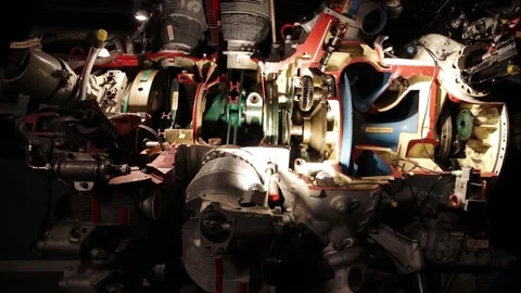 20221004-Engine airplane Stock Footage 219875200