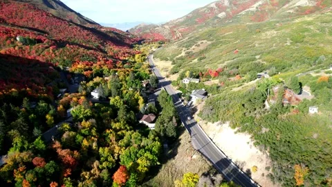 2023-09-30 - Lower to Higher Down Emigration Canyon Stock Footage 252005606