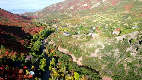 2023-09-30 - Meandering Down Emigration Canyon Stock Footage 252009142