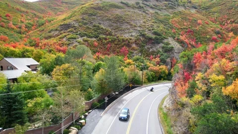 2023-09-30 - Pullback Revel of Ruth's in Emigration Canyon Stock Footage 252005291