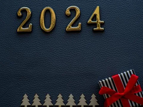 2023 on the black background Stock Photos