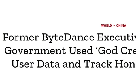 2023: ByteDance Headlines Fast Sequence Stock Footage 243197168