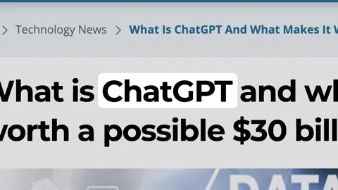 2023: ChatGPT Headlines Fast Sequence Stock Footage 229619209