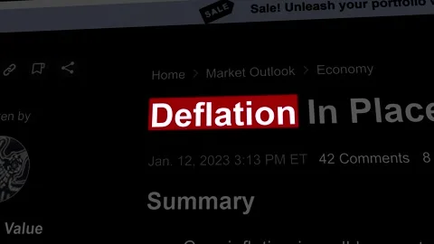 2023: Deflation Headlines Fast Sequence Stock Footage 247193535