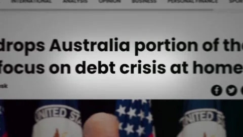 2023: Fast sequence headline news across international media with US debt crisis Stock Footage 241926568
