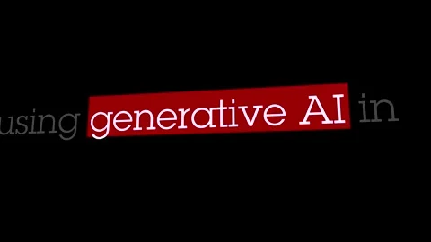 2023: Generative AI Headlines Fast Sequence Stock Footage 247066223