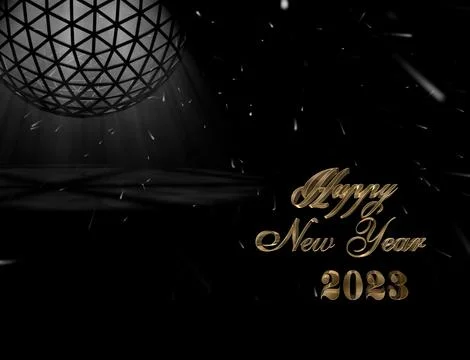 2023 Happy New Year Background Design Stock Illustration