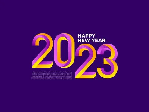 2023 Happy New Year Illustrazione stock