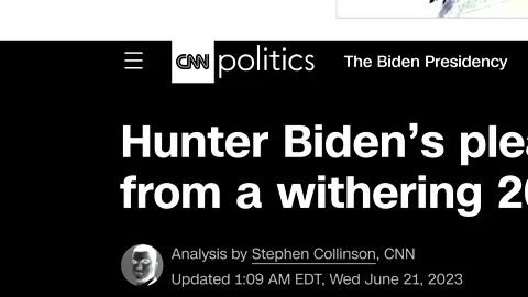 2023: Hunter Biden Headlines Fast Sequence Stock Footage 244319066