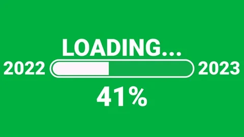 2023 loading animation in white colour Stockbeeldmateriaal 222938205
