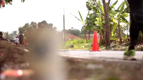 2023 marathon runners Vídeo Stock 255924979