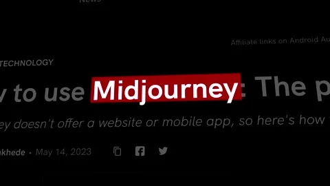 2023: Midjourney Headlines Fast Sequence Stock Footage 247132545