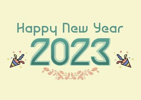 2023 new year design creative concept. Stock Illustration