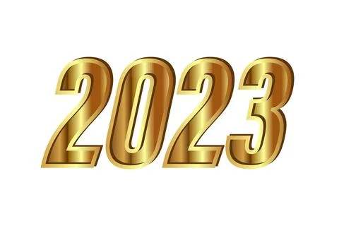 2023 New Year logo text design Stock Illustration