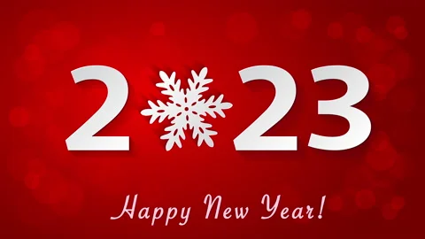2023 New Year text animation Stock Footage 221408251