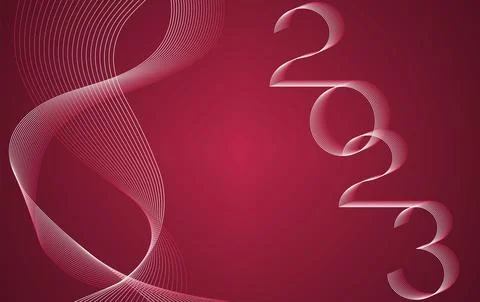 2023 new year vector background. Cover of card for 2023 Creative design for your Stock Illustration