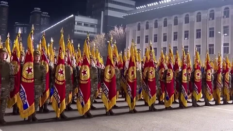 2023 - North Korea Parade - North Korean... | Stock Video | Pond5