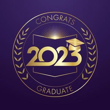 2023 open book logotype square cap Stock Illustration