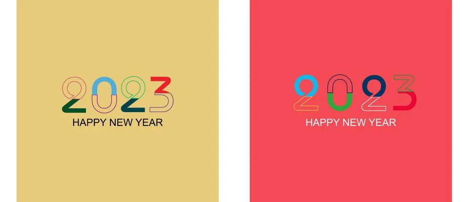 2023-POSTCARDS-DESIGN イラスト素材