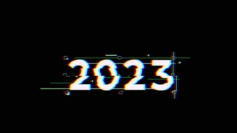 2023 short animation with glitch effect Stock Footage 224290821