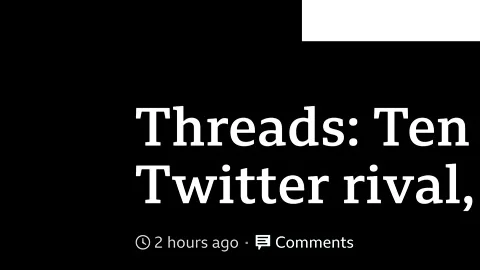 2023: Threads, New Instagram App, Headlines Fast Sequence Stock Footage 245435476