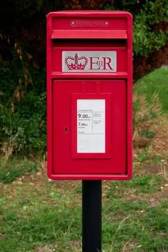 2023 UK red post box Stock Photos
