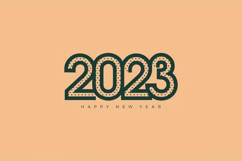 2023 vector logo modern with black color Stock Illustration