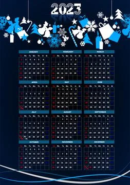 2023 year. Vector 3d illustration Stock Illustration