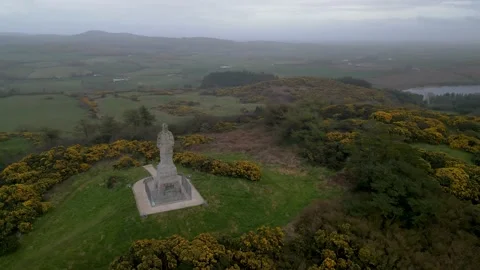 20230330 Saul - Slieve Patrick distant rotating clockwise Stock-Footage 237266841