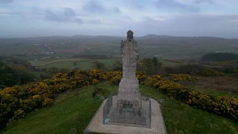 20230330 Saul - Slieve Patrick level rotating clockwise Stock Footage 237265897
