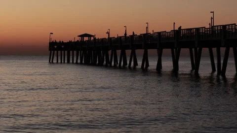 2024 04 06 Dania Beach Pier Sunrise 5D4 9301 Stock Footage 278934094
