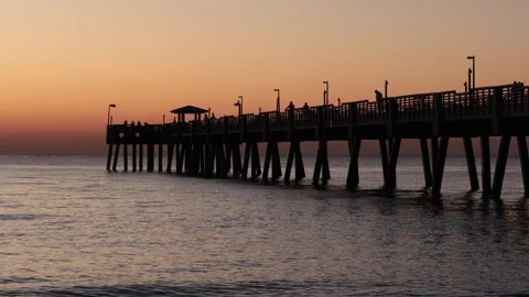 2024 04 06 Dania Beach Pier Sunrise 5D4 9299 Stock Footage 278934156