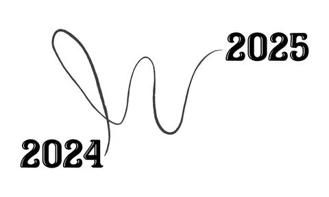 2024 to 2025 route on background. Stock Illustration