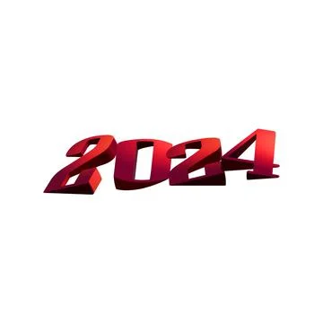 2024 3d text effect vector illustration art Stock Illustration