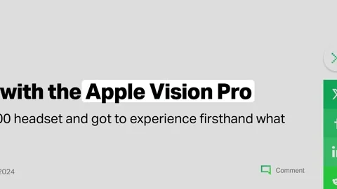 2024: Apple Vision Pro Headlines, News Fast Sequence Video stock 261965452