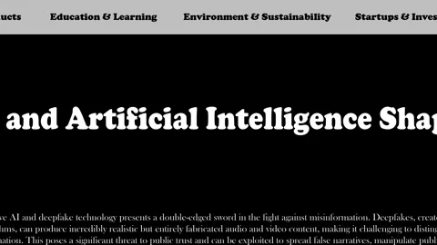 2024: Artificial Intelligence, Headlines Fast Sequence Stock Footage 285635596