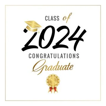 2024 diploma design Illustrazione stock
