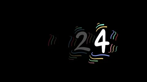 2024 doodle card Video stock 253643637