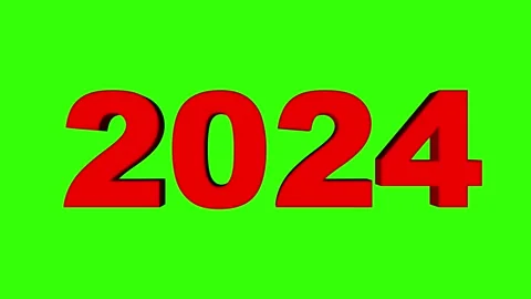 2024 Happy new year concept. 2023 to 2024 text animation. New year transparent Video stock 252144553